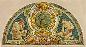 Mining (study for lunette, Old Senate Office Building)