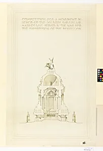 Monument in honor of the soldiers, sailors and marines
