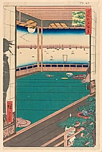 Moon Cape (Tsuki-no-misaki) From the Series One Hundred Famous views of Edo