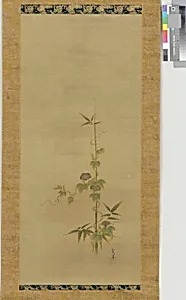 Morning glory and bamboo (part of a set, F1904.379-381)