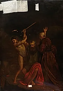 Moses, Aaron and Hur on Mount Horeb