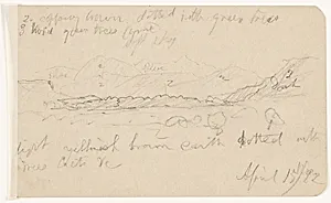 Mountainous Landscape with Trees, Mexico