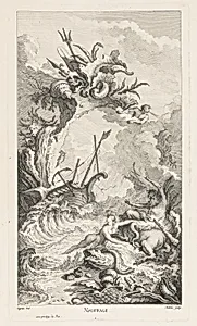 Naufrage (Shipwreck), in Livre Nouveau de Douze Morceaux de Fantaisie (New Book of Twelve Works of Fantasy) by Jacques de Lajoüe, French, 1687–1761