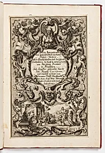 NeÃ¼e inventiones von unterschiedlich nÃ¼tzlicher Silber-arbeit...gezeichnet von Abraham Drentwet in Augspurg. Inss. Kupffer gebracht durch Ioh : August Corvinim, und dasselbst verlegt von Jeremias Wolff... ; title page