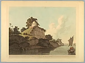 Near Currah, On The River Ganges, from "Oriental Scenery: Twenty Four Views in Hindoostan" by Thomas Daniell, British, 1749 - 1840