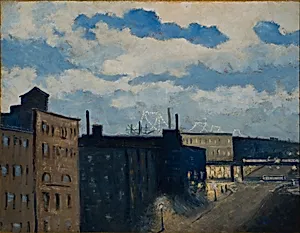 New York Street at Dusk