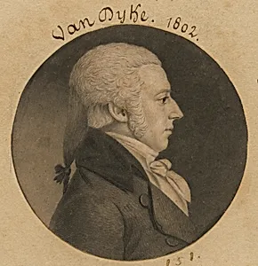 Nicholas Van Dyke by Charles Balthazar Julien Févret de Saint-Mémin, 12 Mar 1770 - 23 Jun 1852