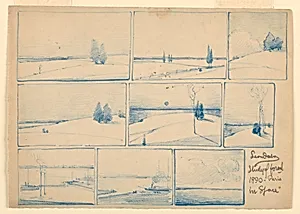 Nine Landscapes (Study of Forms in Space)