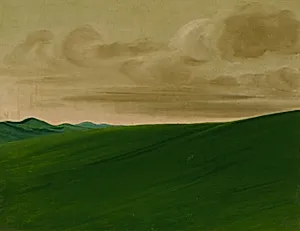 Nishnabottana Bluffs, Upper Missouri by George Catlin