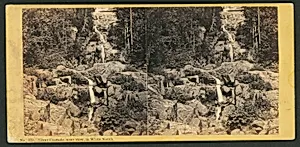 North Conway and White Mountain Scenery: Silver Cascade, near view, in White Notch