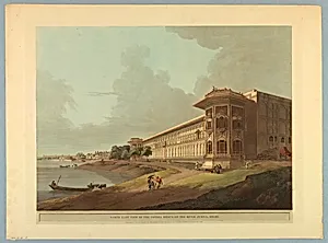 North East View of the Cotsea Bhaug, On the River Jumna, Delhi, from "Oriental Scenery: Twenty Four Views in Hindoostan"