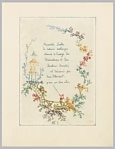 Nouvelle suite de cahiers arabesques chinois a l'usage des dessinateurs et des peintres, no. 1