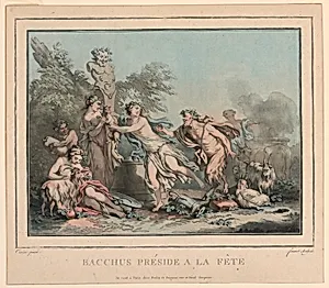 Nymphs and Satyrs Before a Herm
