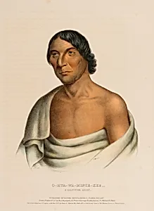 O-HYA-WA-MINCE-KEE, A CHIPPEWA CHIEF., from History of the Indian Tribes of North America