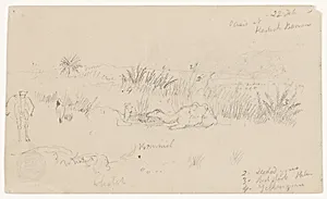 Oasis at Kadesh Barnea, Jordan by Frederic Edwin Church, American, 1826–1900
