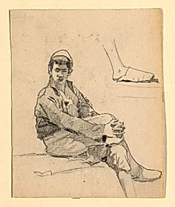 Obverse: A seated young Moor (?)