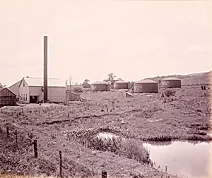 Oil Pumping Station, near Athens, for the Lehigh Valley Railroad