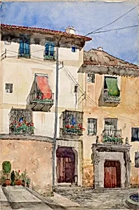 Old House at Segovia, Spain