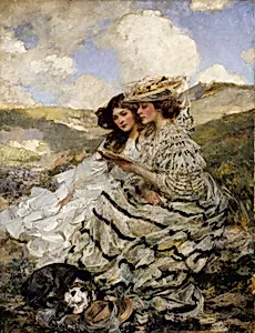 On the Dunes (Lady Shannon and Kitty)