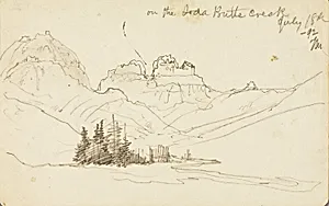 On the Soda Butte Creek by Thomas Moran