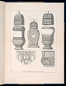 Ornament Designs for use on Sugar and Oil Containers