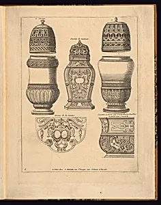 Ornament Designs for use on Sugar and Oil Containers
