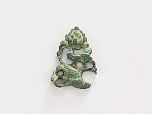 Ornament: lotus and carp (a set with F1916.731, 738, and 750) by Unknown