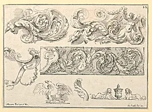 Ornament, plate 22 from the "Frammenti di ornati per li giovani principianti nel disegno" (Fragments of Ornament for the Young Students of Design)