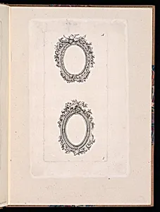 Ornamental Medallion Designs by Théodore Bertren, active in France, 18th century
