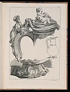 Ornamental Vase Design by François Boucher, French, 1703–1770