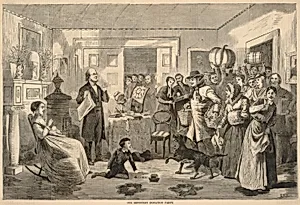 Our Minister's Donation Party, from Harper's Bazar, December 19, 1868 by Winslow Homer