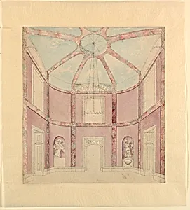 Oval Saloon by Frederick Crace, English, 1779–1859