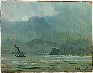 Pale Blue Landscape