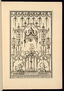 Panel Design of Grotesque Ornamentation by Jean Berain, the elder, French, 1640-1711
