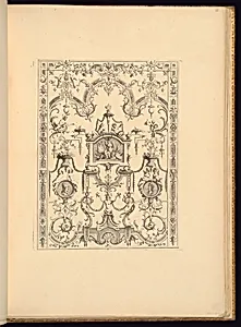 Panel Design of Grotesque Ornamentation