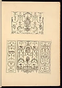 Panel Designs of Grotesque Ornaments