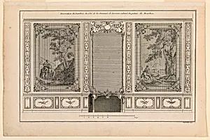 Panelling of the Cabinet in Palais Bourbon by Jacques Gabriel, 1667–1742