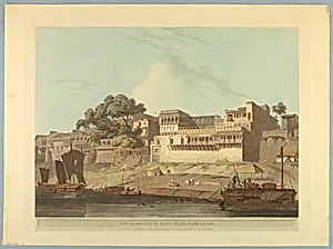 Part of the City of Patna, on the River Ganges, from "Oriental Scenery: Twenty Four Views in Hindoostan"
