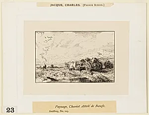 Paysage, Chariot AttelÃ© de Boeufs