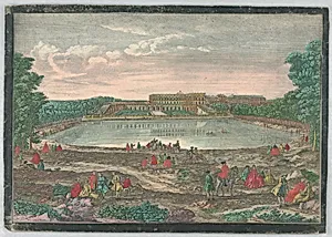 Peep-Show Print, View of the Bassin des Suisses, Versailles
