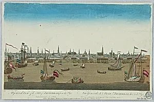 Peep-show, Vue Generale de la Ville d'Amsterdan du Côté de Tye (A General View of the City of Amsterdam from the Tye)