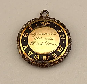 Pendant with Memorial Inscription by Unknown