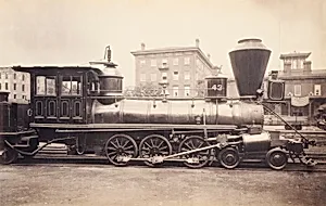 [Pennsylvania Railroad Locomotive at the Altoona Repair Facility] by Unidentified
