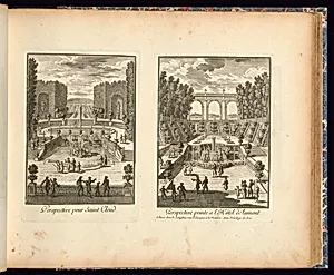 Perspective pour Saint Cloud (Left Plate)