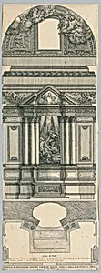 Plan and Elevation of Cornaro Chapel, Basilica of San Lorenzo