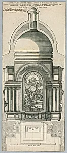 Plan and Elevation of the Cybo Chapel at the Basilica of Santa Maria del Popolo