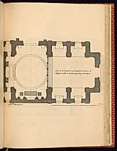 Plan de la Chapelle ou est representÃ© le tombeau de Monsieur le Duc de Montmorency, fait p Monsr. AnguÃ©r