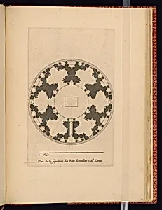 Plan de la Sepulture des Rois de Valois Ã  St. Denis