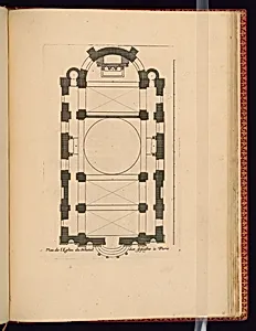 Plan de lâEglise du Nouitial des Jesuistes Ã  Paris