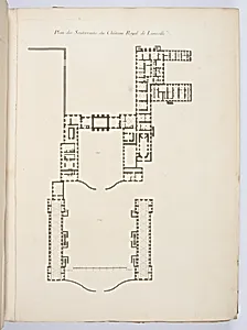 Plan des Souterrains du ChÃ¢teau Royal de Luneville.